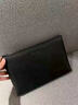 皮爾卡丹（pierre cardin）男士手拿包輕奢大容量商務(wù)高端皮夾頭層牛皮手抓信封包生日禮物 黑色_頭層牛皮【可裝7.9寸iPad】 曬單實(shí)拍圖