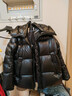 天石鵝鎧甲800蓬95%白鵝絨羽絨服男士運動(dòng)女加厚東北嚴寒2.0新品G303 黑色 （2.0版男女同款） L (175/96A) 曬單實(shí)拍圖