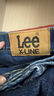 Lee25秋冬新品705標準中腰錐形深藍色男牛仔褲 深藍色  34  曬單實(shí)拍圖