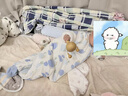 全棉時(shí)代嬰兒睡袋秋冬厚款純棉夾棉分腿睡袋睡衣兒童防踢花園粉100×54cm 曬單實(shí)拍圖