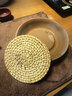 小醬仕壺承干泡臺 粗陶日式粗陶壺承儲水干泡臺復古藤編壺墊紫砂壺養壺 粗陶同心壺承+10cm藤編 曬單實(shí)拍圖