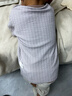 巴厘小豬寶寶睡衣春秋季男童內衣套裝女童高腰護肚家居服衣服兒童秋衣秋褲 風(fēng)信紫+摩卡色  90 曬單實(shí)拍圖