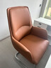 匠居士辦公椅舒適久坐電腦椅會(huì )議椅經(jīng)理主管椅會(huì )議室職員弓形椅子老板椅 橙色西皮弓形椅 曬單實(shí)拍圖