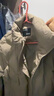 GXG男裝休閑壓印立領(lǐng)保暖短款羽絨服 卡其色2 M 曬單實(shí)拍圖