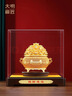 大明銅匠花絲聚寶盆擺件招財聚財家居客廳玄關(guān)辦公室高檔裝飾開(kāi)業(yè)喬遷禮品 曬單實(shí)拍圖