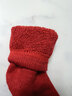 恒源祥騏驥紅本命年馬年大紅羊毛襪男女刺繡中長(cháng)筒紅色毛圈襪 曬單實(shí)拍圖
