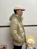 波司登（BOSIDENG）25新款羽絨服男短款90絨連帽休閑通勤百搭保暖厚外套B250245315 曠野卡其7F33 L 180/100A 體重約140-155斤 曬單實(shí)拍圖