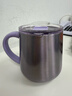 富光不銹鋼馬克杯帶蓋高顏值杯子咖啡杯316L保溫桌面水杯帶勺子 鏡面紫（含勺子）450ml 曬單實(shí)拍圖
