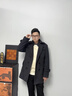 BG GLAMURB奢侈品牌外套男士風(fēng)衣羊毛呢戰壕風(fēng)衣2026新款英倫中長(cháng)款雙排 黑灰色 L 175/88A 曬單實(shí)拍圖