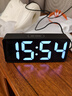 得光LED簡(jiǎn)約大屏數字時(shí)鐘2025新款夜光桌面鬧鐘電子鐘表時(shí)間顯示器老人小孩家用電競桌搭神器電腦桌鐘 黑色 曬單實(shí)拍圖
