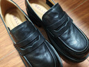 百麗（Belle）牛皮歡樂(lè )奏jk樂(lè )福鞋商場(chǎng)同款百搭休閑鞋D2P1DAA5 黑色 37 (235mm) 曬單實(shí)拍圖