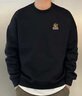馬克華菲潮牌刺繡衛衣男秋冬美式休閑情侶款寬松圓領(lǐng)長(cháng)袖上衣 黑 3XL 曬單實(shí)拍圖