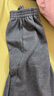 茵曼加絨針織開(kāi)叉闊腿褲2025冬女裝新款百搭直筒長(cháng)褲 深灰色 L 曬單實(shí)拍圖