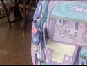 COOLBABY庫洛米掛件書(shū)包小學(xué)生兒童護脊減負女孩1-4-6年級雙肩背包痛包 曬單實(shí)拍圖