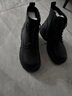 紅蜻蜓7孔馬丁靴女靴子女士厚底增高短筒朋克風(fēng)皮靴女WTC340571B黑色37 曬單實(shí)拍圖