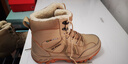 啄木鳥(niǎo)東北零下40度防寒靴子漠河冬季加絨加厚雪地靴保暖防水真皮大棉鞋 沙色【拍大一碼】 42 曬單實(shí)拍圖