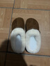 百麗（Belle）民族風(fēng)毛口毛毛鞋女冬季新款商場(chǎng)同款加毛保暖半拖F3D1DDM5 棕色 36 (230mm) 曬單實(shí)拍圖