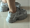 他她（TATA）漫游者女鞋加絨休閑運動(dòng)鞋百搭增高厚底 灰色（單里） 37 曬單實(shí)拍圖
