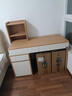 全友家居原木風(fēng)書(shū)桌書(shū)架組合一體辦公學(xué)習電腦收納桌臥室床頭寫(xiě)字桌 曬單實(shí)拍圖