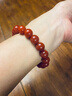 石玥珠寶精品10-11mm涼山南紅瑪瑙手串本命年轉運珠手鏈男女士款禮物 曬單實(shí)拍圖