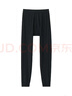 MUJI棉冬季 長(cháng)緊身褲 黑色5A XL 曬單實(shí)拍圖