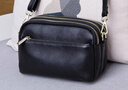 高巴度（GORBADO）三層迷你小包包2025新款百搭輕便真皮媽媽包女時(shí)尚多層單肩斜挎包 黑色大號 曬單實(shí)拍圖
