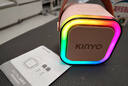 金運（KINYO）k歌麥克風(fēng)音響一體機無(wú)線(xiàn)話(huà)筒唱歌神器家庭ktv套裝新款自帶聲卡專(zhuān)用藍牙電視小音箱新年禮物巨蛋 曬單實(shí)拍圖