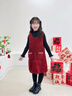 LUSON陳大豬女童背心裙2025秋冬新款拜年禮服兒童連衣裙紅色 曬單實(shí)拍圖