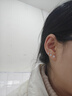 締晶999足銀幻彩鋯石耳釘女百搭養耳洞耳環(huán)新年禮物送女友小耳飾 曬單實(shí)拍圖