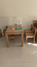 林氏家居全實(shí)木餐桌家用大板桌橡木餐桌飯桌子小戶(hù)型餐桌椅子全套LH122R1 曬單實(shí)拍圖