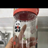 膳魔師（THERMOS）兒童水杯tritan便攜塑料直飲杯小學(xué)生開(kāi)學(xué)必備小熊貓水壺600ml紅 曬單實(shí)拍圖