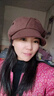 JIOESC帽子女秋冬時(shí)尚洋氣顯臉小2026新款女士冬季八角帽高級感貝雷帽 咖啡色 均碼55-60cm 曬單實(shí)拍圖