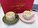 造物豬咖啡杯套裝禮盒杯子對杯輕奢高級訂婚結婚新婚禮物送新人新娘閨蜜 新婚咖啡對杯+對碟+對勺+祝福賀卡 曬單實(shí)拍圖