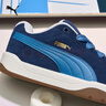彪馬（PUMA）官方 男女同款復古休閑板鞋 PARK LIFESTYLE EASY SUEDE 407867 海軍藍-地平線(xiàn)藍-金色-02 41 曬單實(shí)拍圖