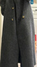 百圖betu女裝冬季新款毛呢外套西裝領(lǐng)綿羊毛氣質(zhì)大衣外套2412X01 深灰 S 曬單實(shí)拍圖
