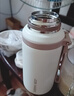 QUEENJOY新款茶水分離保溫杯大容量家用水杯316不銹鋼高顏值加厚水壺 茶水分離杯【白色】小碗蓋 600ml 【單杯+杯刷+貼紙】 曬單實(shí)拍圖