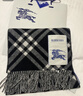 博柏利（BURBERRY）【明星同款】圍巾男女 格紋羊絨圍巾 黑色 曬單實(shí)拍圖