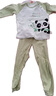 迪迪熊日記（DIDIXIONGRIJI）2件裝兒童套裝春秋季純棉一歲小孩衣服長(cháng)袖長(cháng)褲嬰兒秋裝寶寶分體 長(cháng)袖套裝(小熊貓+條紋小熊) 110 cm(48M) 曬單實(shí)拍圖