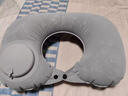 OEMG按壓充氣枕戶(hù)外旅行便攜枕頭腰靠枕護頸枕午睡神器音樂(lè )節坐墊支撐 植絨按壓方枕灰色 曬單實(shí)拍圖