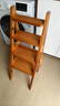 老竹匠實(shí)木折疊梯凳家用梯子多功能二合一登高凳人字梯高腳踏步樓梯椅子 曬單實(shí)拍圖