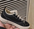 鉑吶苓帆布男鞋休閑板鞋春夏布鞋平底季舒適百搭學(xué)生運動(dòng)黑色增高 帆布鞋-黑色 40 曬單實(shí)拍圖