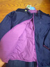 允兒媽女童冬季杜邦三防雙面穿立領(lǐng)棉服外套寶寶秋冬洋氣棉衣上衣 粉紫色 現貨 100 模特試穿 曬單實(shí)拍圖