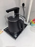 益茶福全自動(dòng)上水電熱水壺茶臺燒水壺飲水燒水一體機304食品級不銹鋼單壺煮茶壺保溫泡茶壺開(kāi)水壺煲水壺 CD-S05食品級304不銹鋼黑色 1.2L 曬單實(shí)拍圖