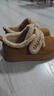 他她棉鞋女25冬季毛毛單鞋厚底 棕色（仿毛里） 36 曬單實(shí)拍圖