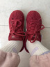 環(huán)球德訓鞋女2026冬季新款內增高學(xué)生休閑板鞋軟底運動(dòng)鞋本命年紅鞋 酒紅 38 曬單實(shí)拍圖