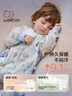威爾貝魯（WELLBER）恒溫睡袋嬰幼兒1-3歲蠶絲睡衣秋冬兒童寶寶防踢被子薄夾棉 鈴蘭L 曬單實(shí)拍圖