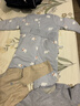 babylove寶寶內衣套裝秋冬蠶絲羊絨打底保暖睡衣兩件套頭等艙 桂皮棕 90 曬單實(shí)拍圖