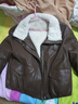 香影【咩咩絨】咖色pu皮衣短外套女2025冬季新款美式復古翻領(lǐng)夾克 咖色 M 160/84A/95-110斤 曬單實(shí)拍圖