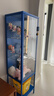 宜家（IKEA）RUDSTA魯德斯塔儲物柜客廳展示柜玻璃柜手辦墻角收納柜 藍色42x37x155cm 曬單實(shí)拍圖