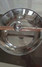 金湯銀餃316食品級不銹鋼加厚不銹鋼盆帶蓋廚房和面盆打蛋盆洗菜盆湯盆 32cm盆卷邊+蓋+搟面杖三件套 曬單實(shí)拍圖